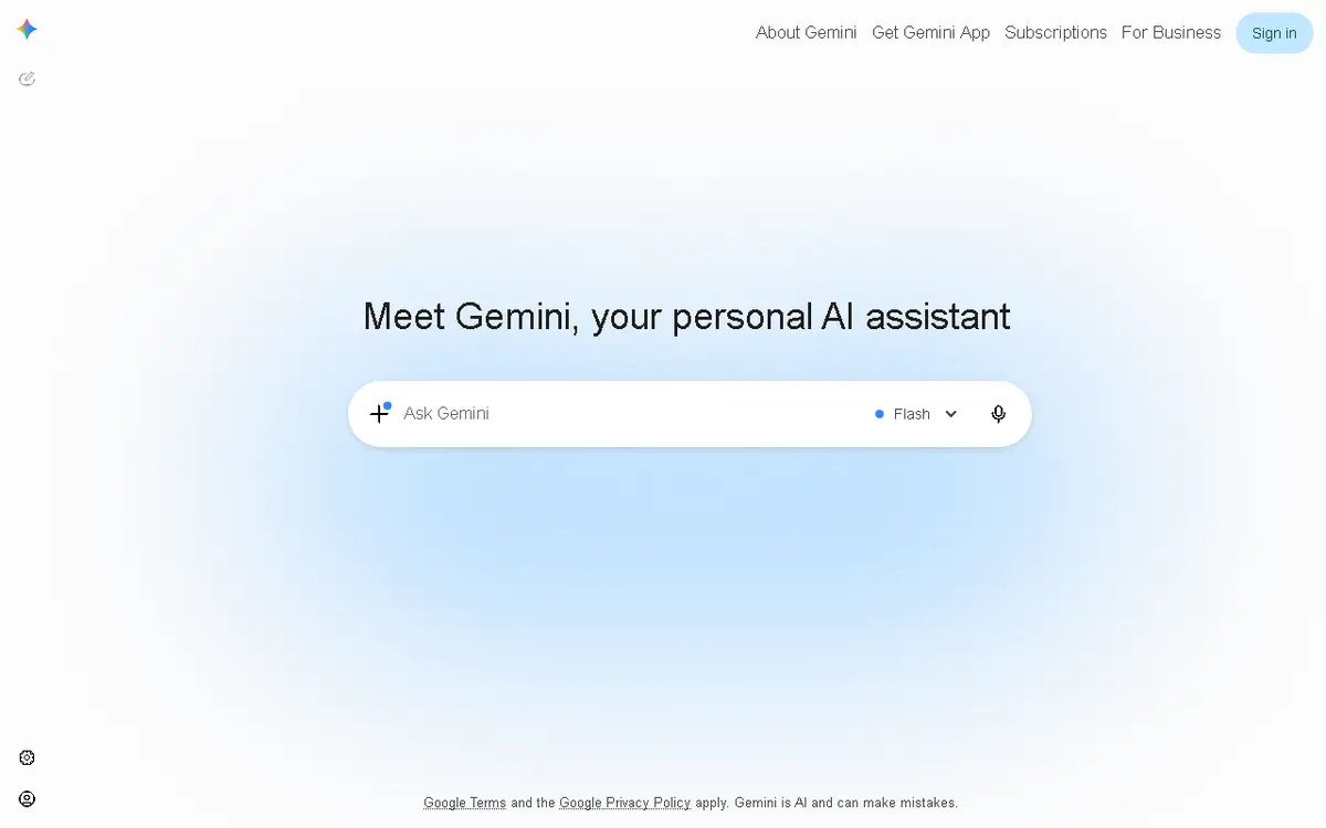 Gemini interface screenshot