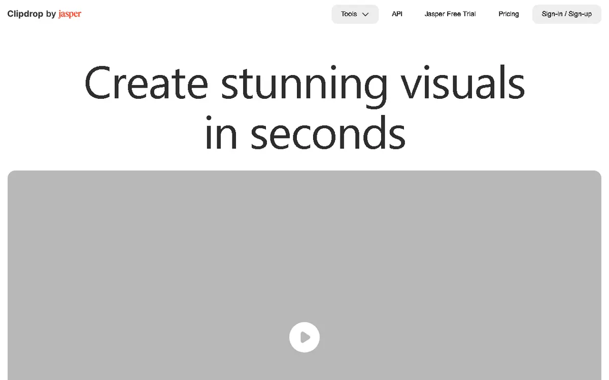 Clipdrop interface screenshot