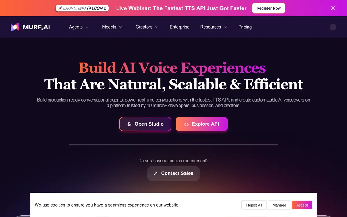 Murf AI interface screenshot