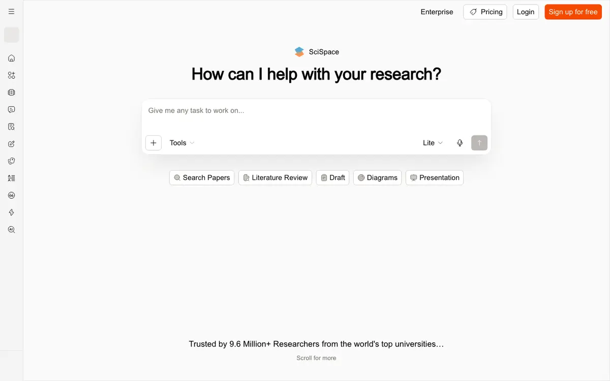 SciSpace interface screenshot