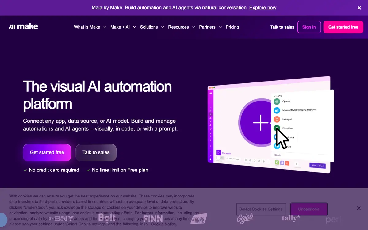 Make interface screenshot