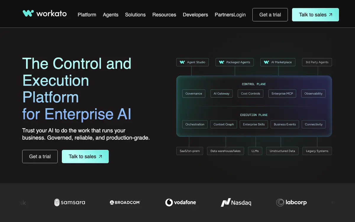 Workato interface screenshot