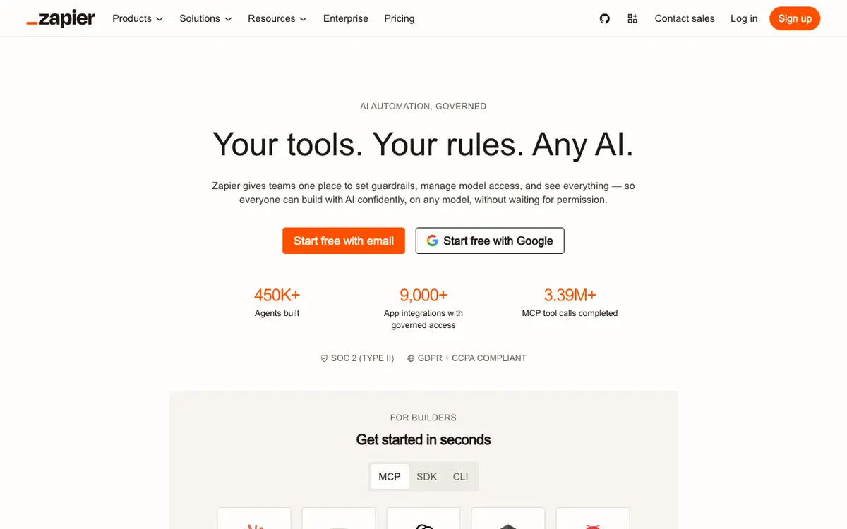 Zapier interface screenshot