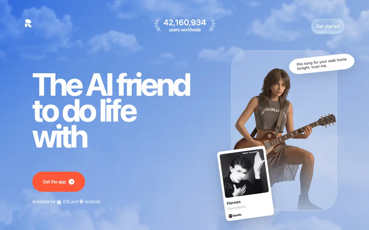 Replika interface screenshot
