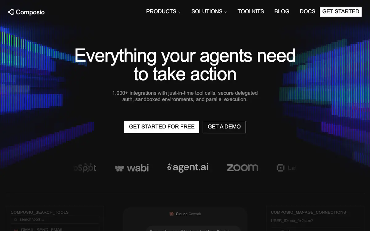 Composio interface screenshot