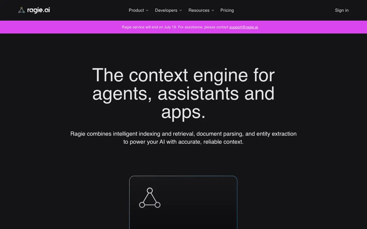 Ragie interface screenshot