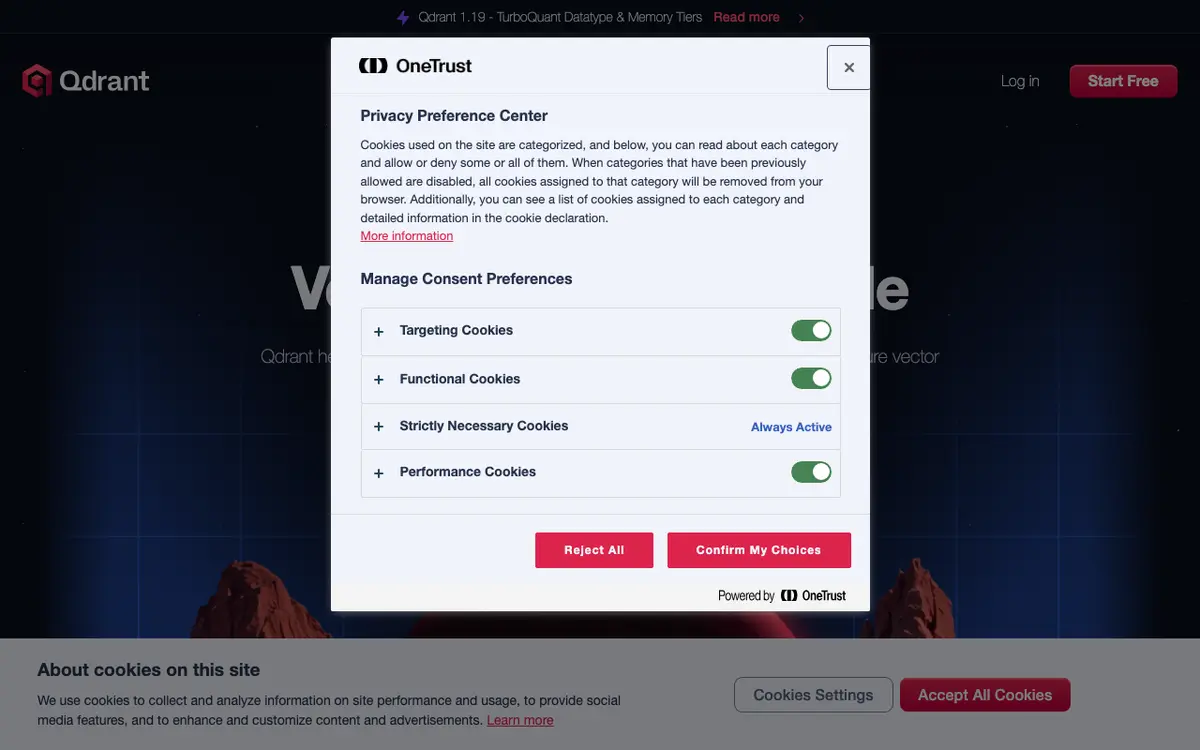 Qdrant interface screenshot