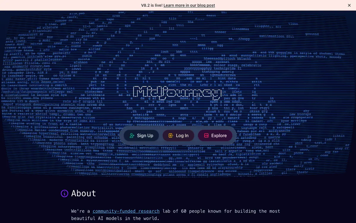 Midjourney interface screenshot