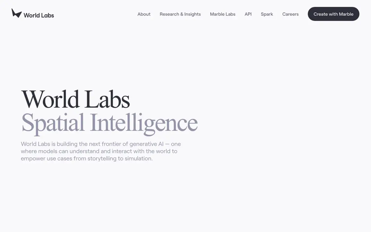 World Labs interface screenshot