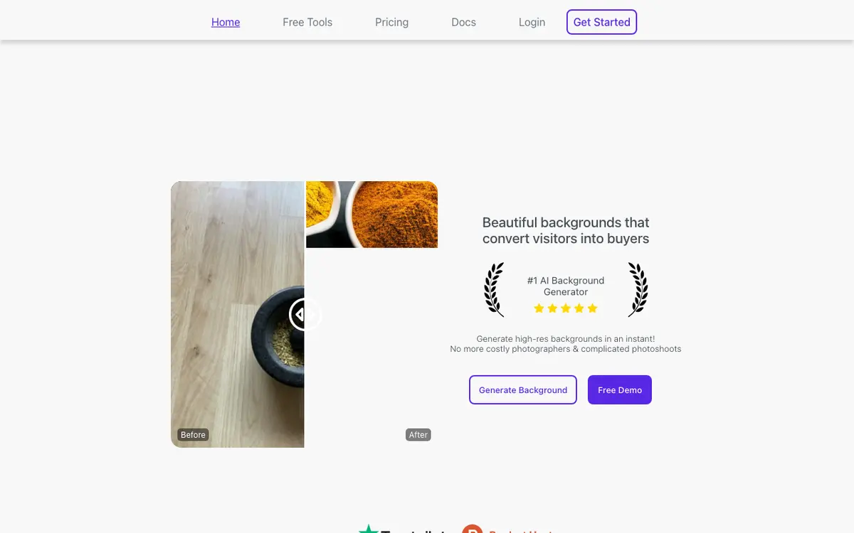 Generatebg interface screenshot