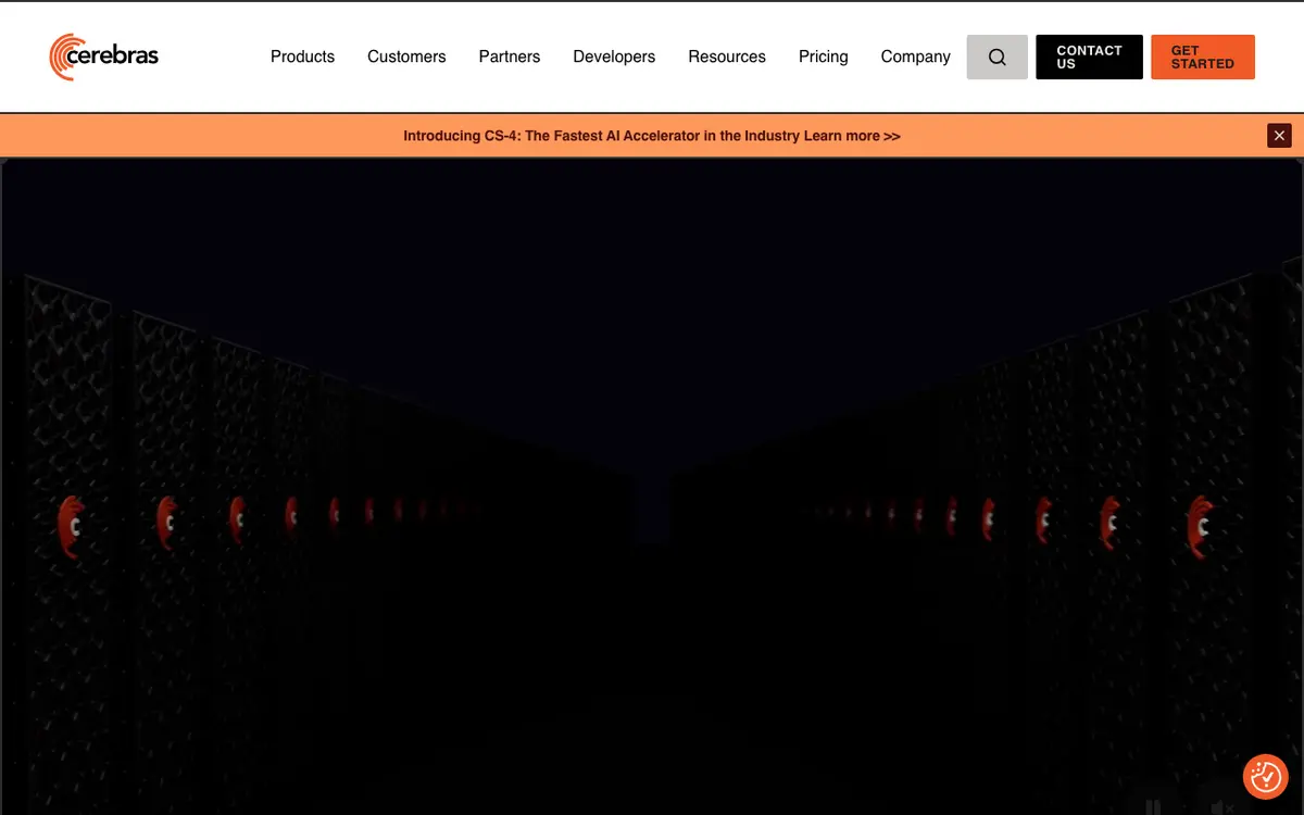 Cerebras Inference interface screenshot